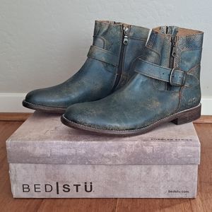 Bed Stu ankle boot size 10 dark teal lux